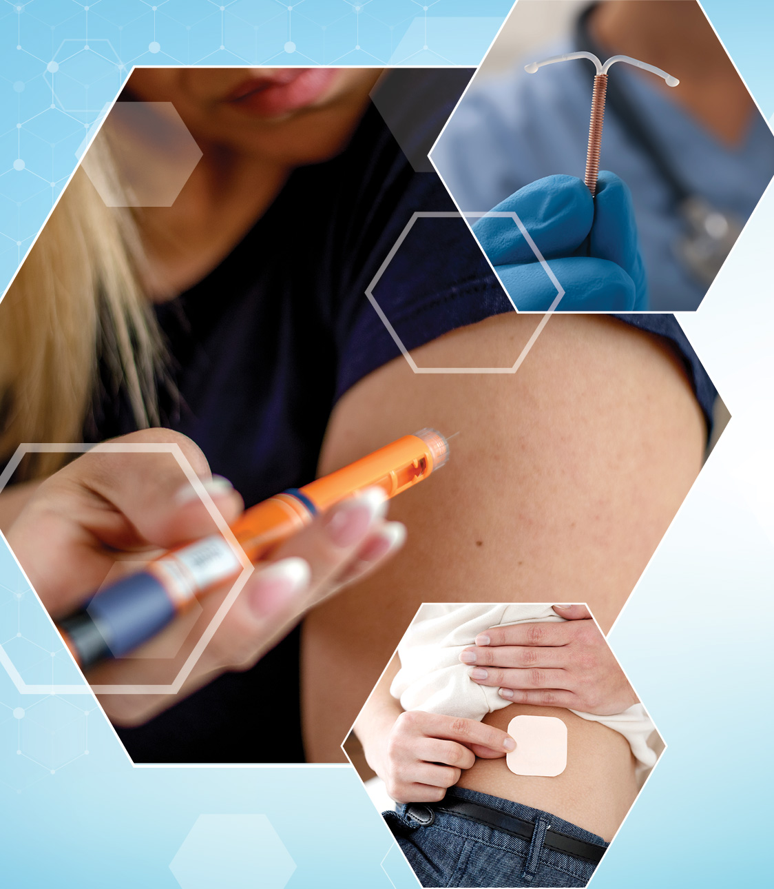 Graphic of a person receiving an injection.